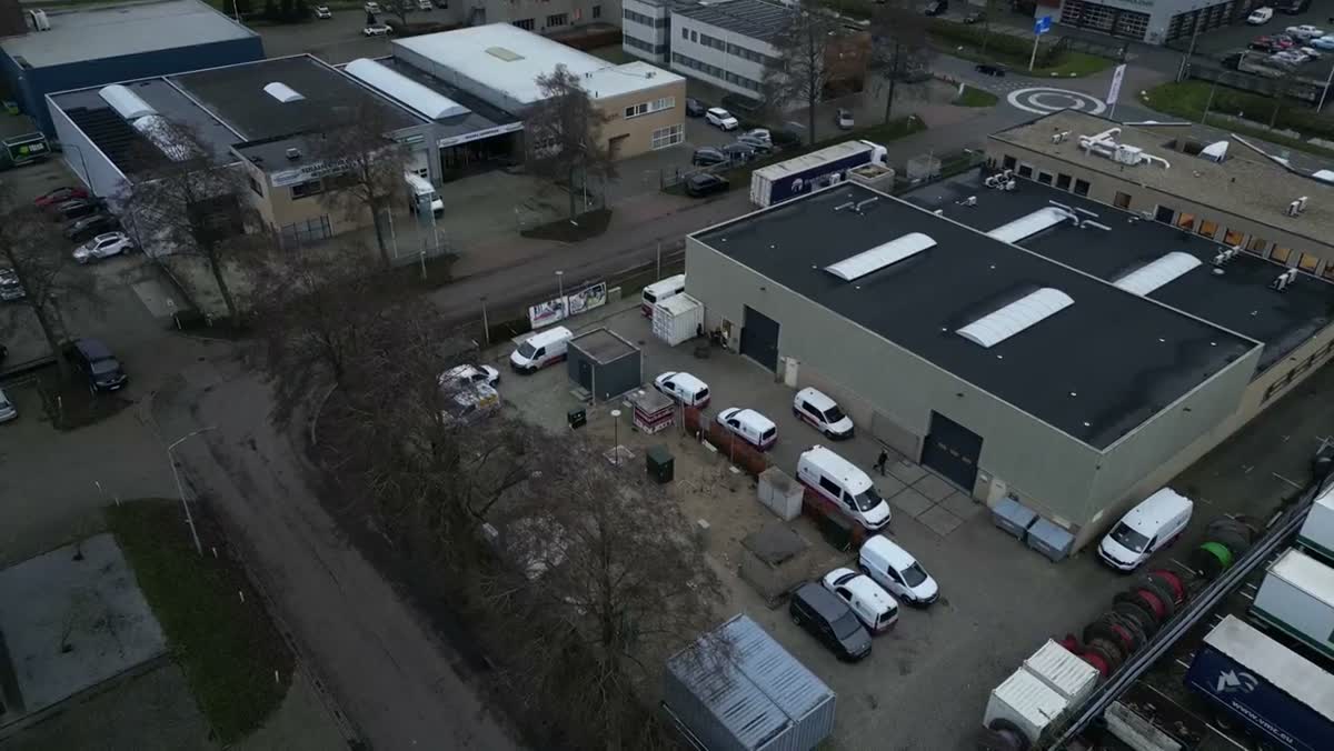Luchtopname van een bedrijventerrein in West-Brabant
